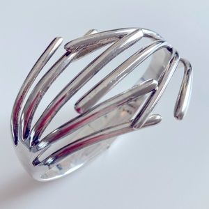 Vintage 1980s Taxco 925 Sterling silver stamped signed bracelet 0026 Mexico